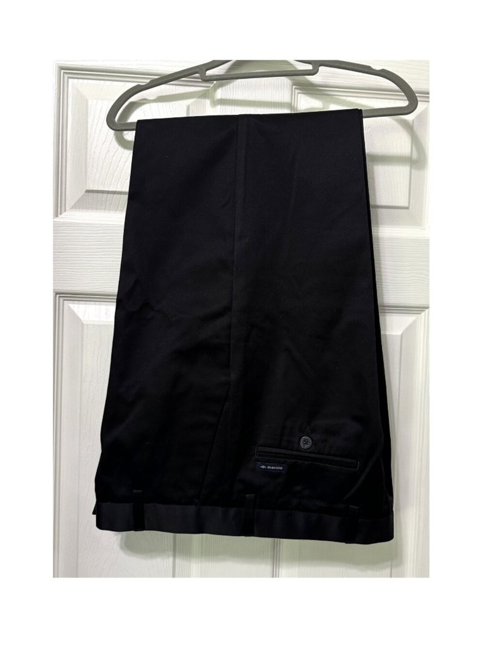 Dockers Flat Front Classic Fit Men's Black Chino Pants Size 34x30